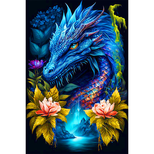 Domineering Dragon - Full Round Drill Diamond Painting 40*60CM