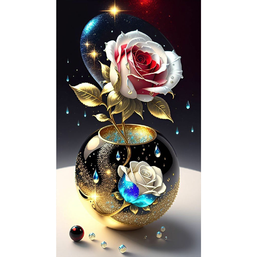 Rose - Full Round Drill Diamond Painting 45*80CM