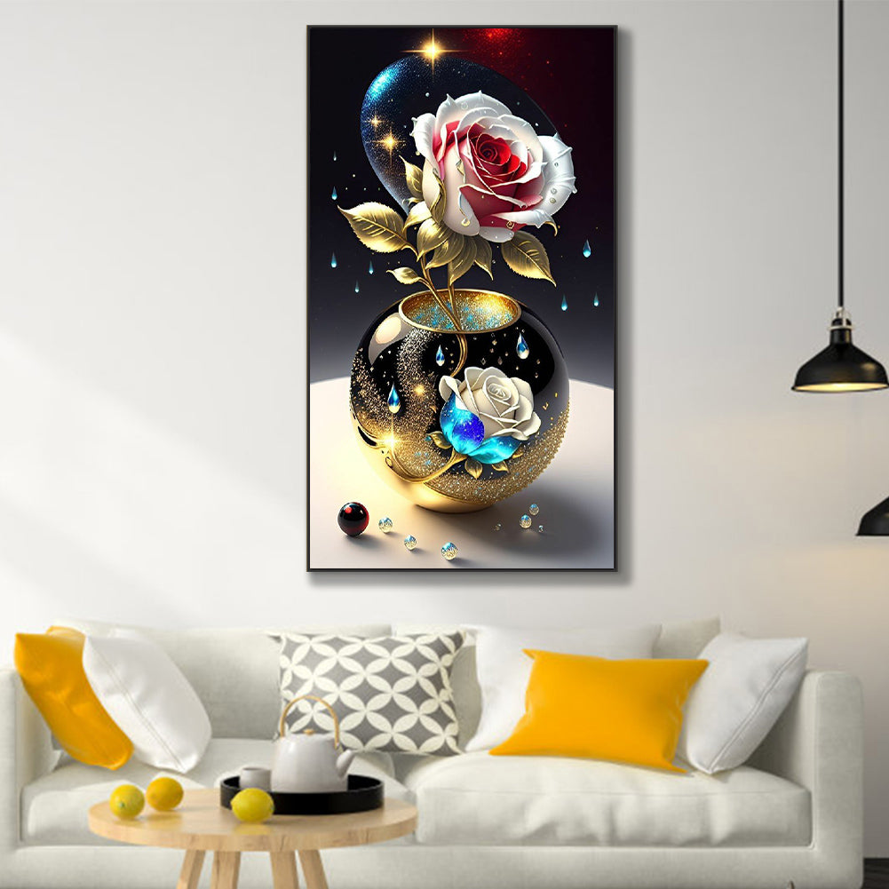 Rose - Full Round Drill Diamond Painting 45*80CM