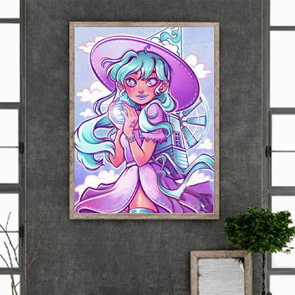 Element Girl - Full Round Drill Diamond Painting 30*40CM