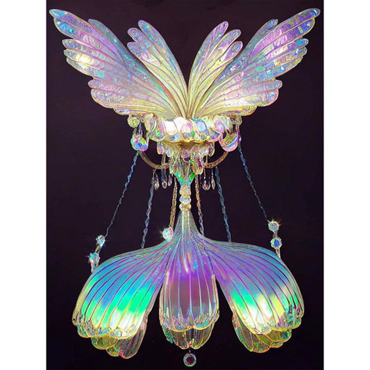 Glass Lamp Wings - Full Square Drill Diamond Painting 30*40CM