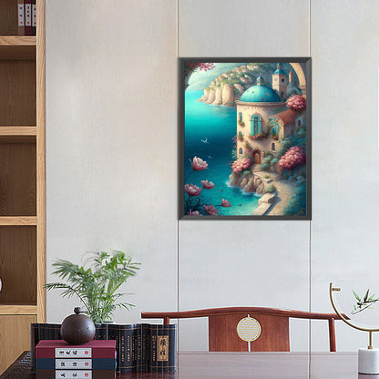 Sea View House - Full Square Drill Diamond Painting 40*50CM