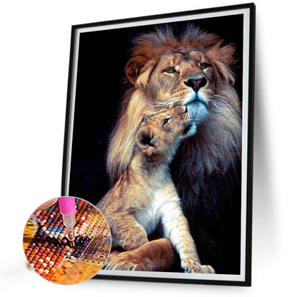 Lion - Full Square Drill Diamond Painting 50*60CM