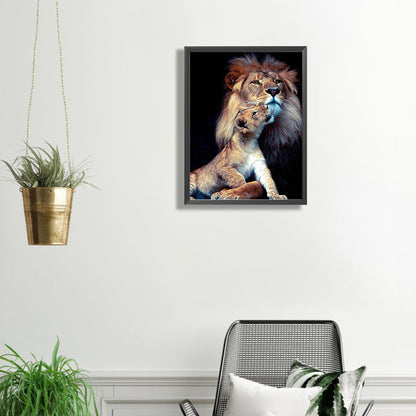 Lion - Full Square Drill Diamond Painting 50*60CM