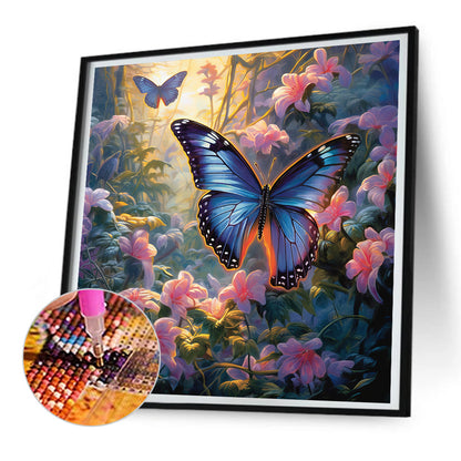 Garden Butterfly - Full Round Drill Diamond Painting 30*30CM