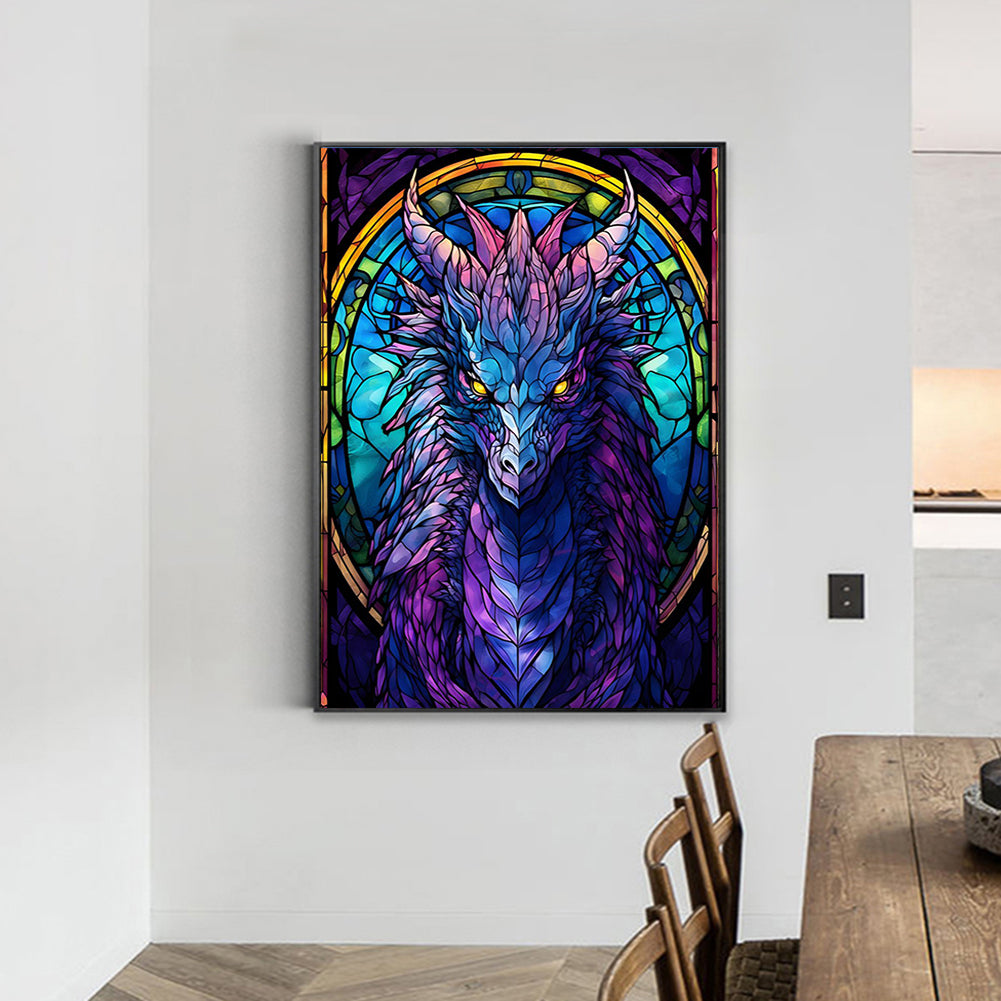 Purple Hexapterosaurus - Full Round Drill Diamond Painting 40*55CM