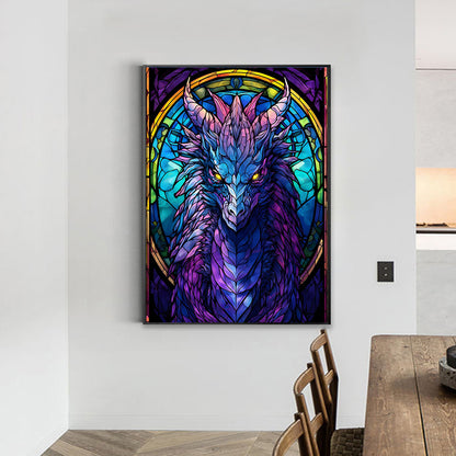 Purple Hexapterosaurus - Full Round Drill Diamond Painting 40*55CM