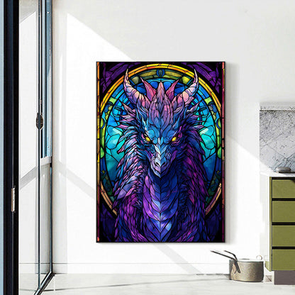 Purple Hexapterosaurus - Full Round Drill Diamond Painting 40*55CM