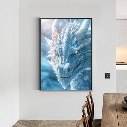 Legendary Ice Dragon - Full Round Drill Diamond Painting 40*55CM