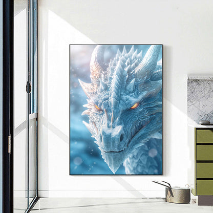 Legendary Ice Dragon - Full Round Drill Diamond Painting 40*55CM