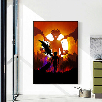 Attack On Titan Silhouette - Full Round Drill Diamond Painting 35*50CM