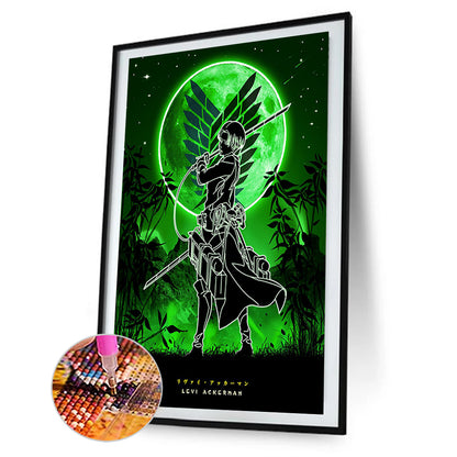 Attack On Titan Silhouette - Full Round Drill Diamond Painting 35*50CM