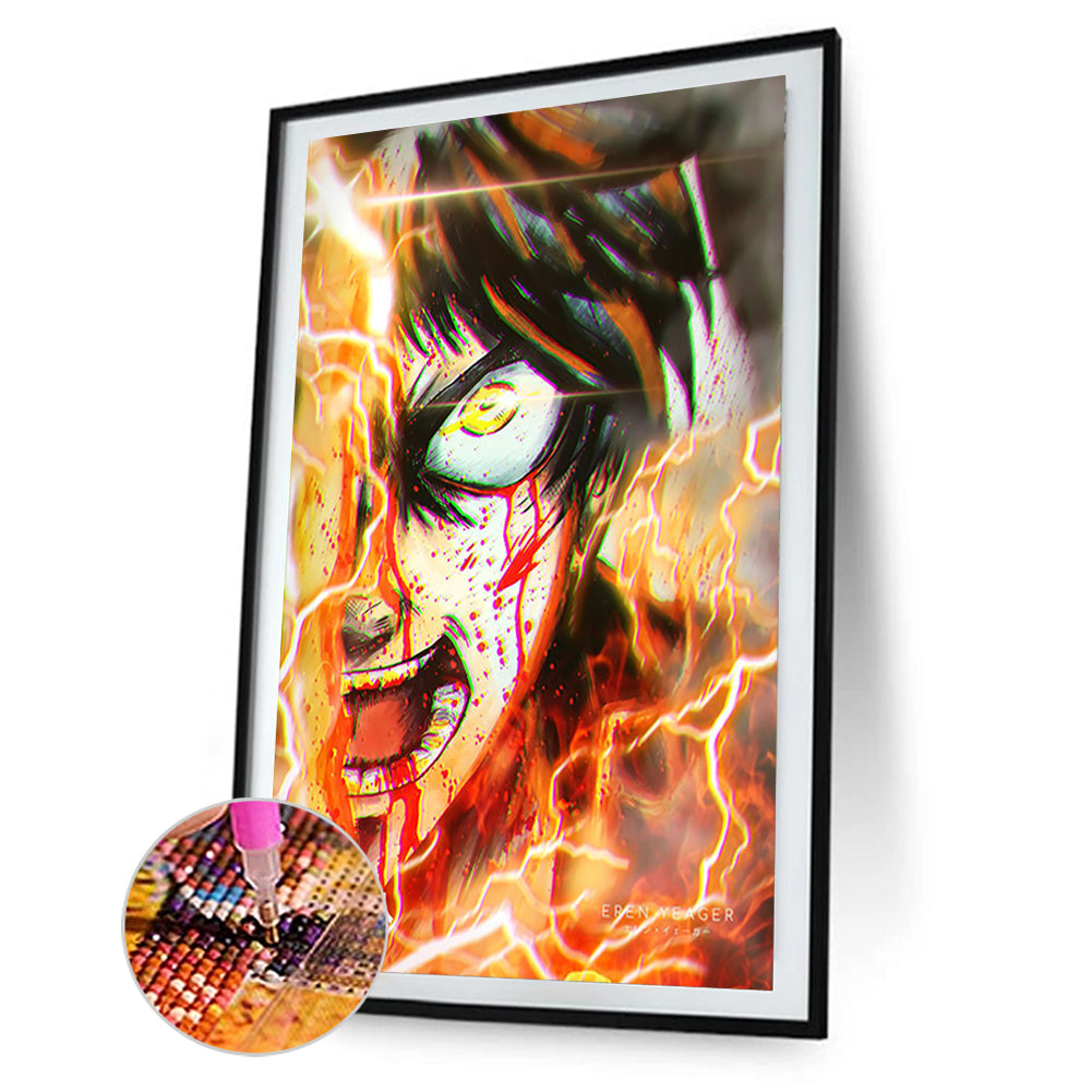 Attack On Titan - Full Round Drill Diamond Painting 35*50CM