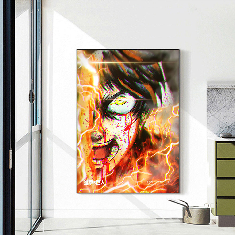 Attack On Titan - Full Round Drill Diamond Painting 35*50CM