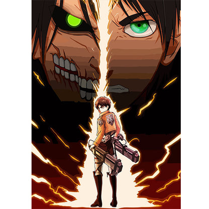 Attack On Titan - Full Round Drill Diamond Painting 35*50CM