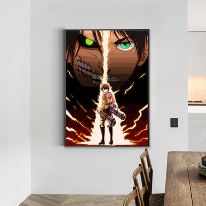 Attack On Titan - Full Round Drill Diamond Painting 35*50CM