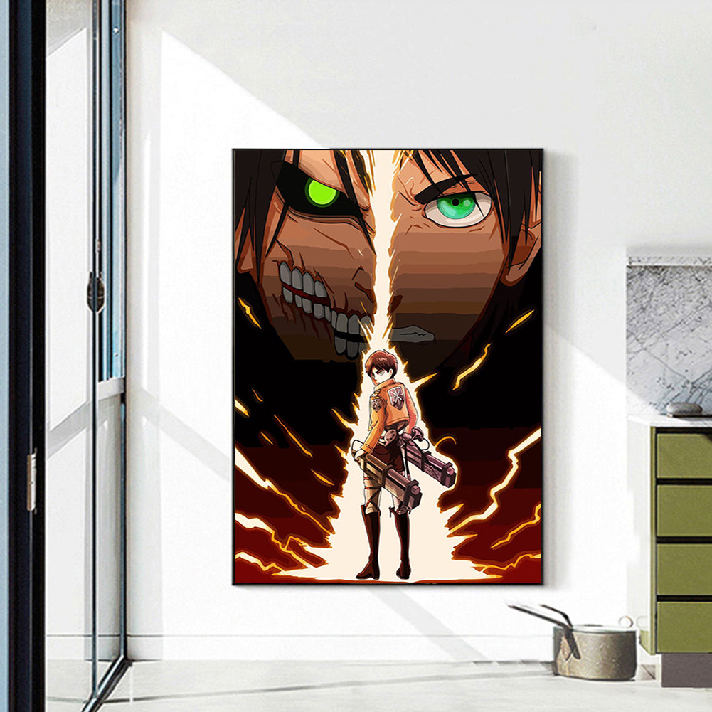 Attack On Titan - Full Round Drill Diamond Painting 35*50CM
