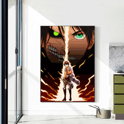 Attack On Titan - Full Round Drill Diamond Painting 35*50CM