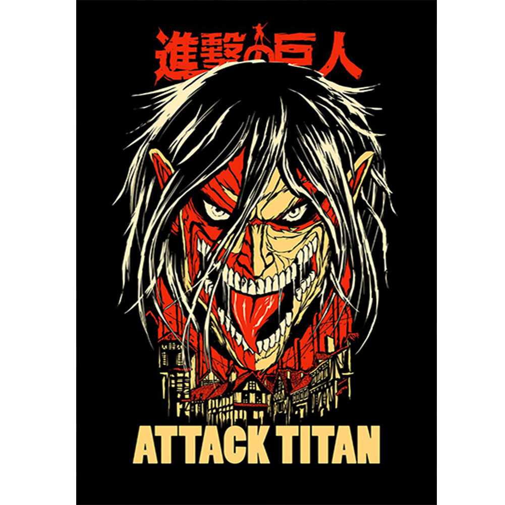 Attack On Titan - Full Round Drill Diamond Painting 35*50CM