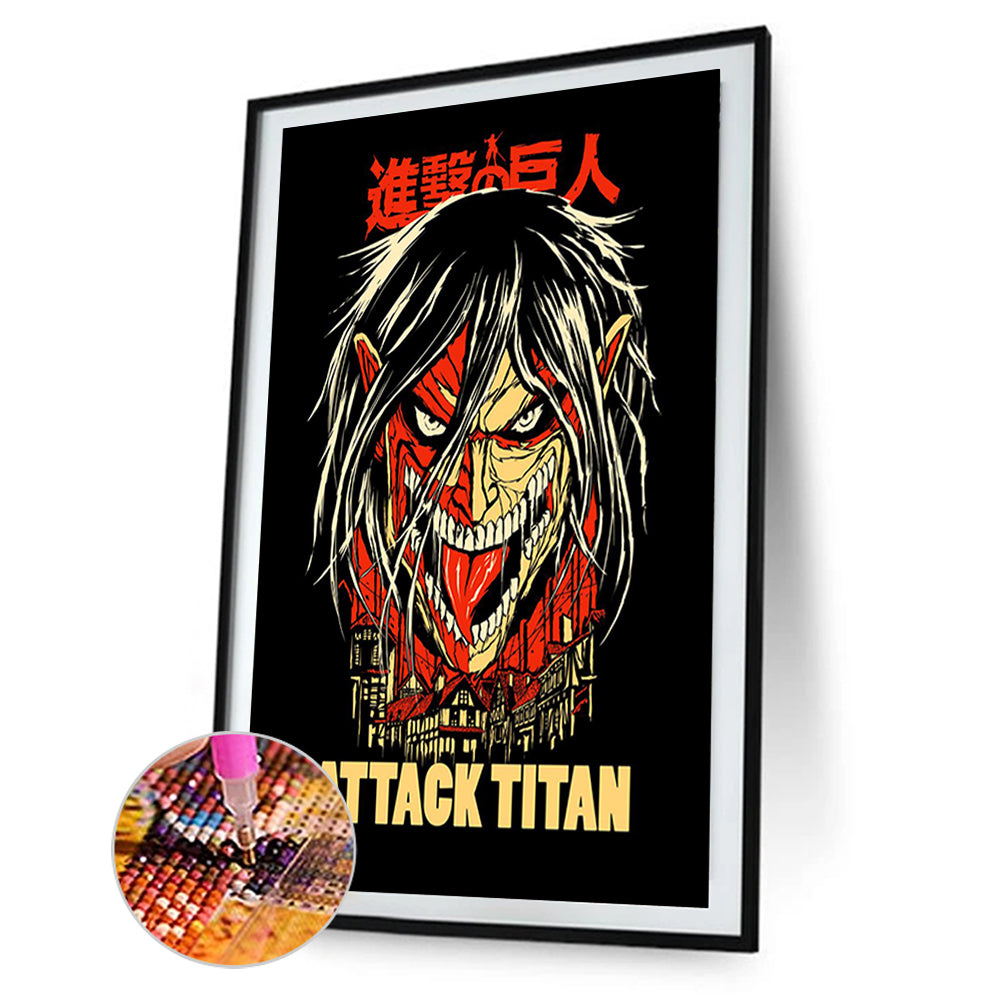 Attack On Titan - Full Round Drill Diamond Painting 35*50CM