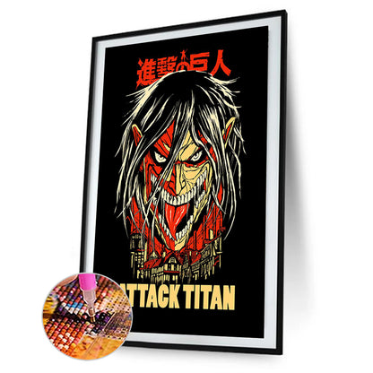 Attack On Titan - Full Round Drill Diamond Painting 35*50CM