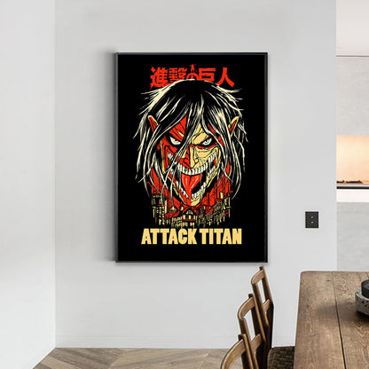 Attack On Titan - Full Round Drill Diamond Painting 35*50CM