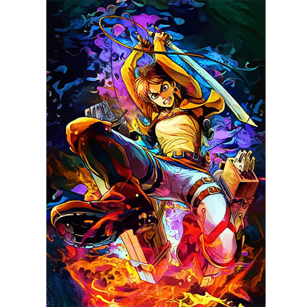 Demon Slayer Blade - Full Round Drill Diamond Painting 40*55CM