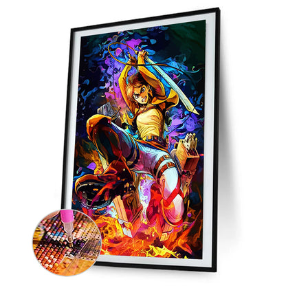Demon Slayer Blade - Full Round Drill Diamond Painting 40*55CM