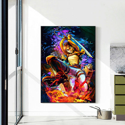 Demon Slayer Blade - Full Round Drill Diamond Painting 40*55CM