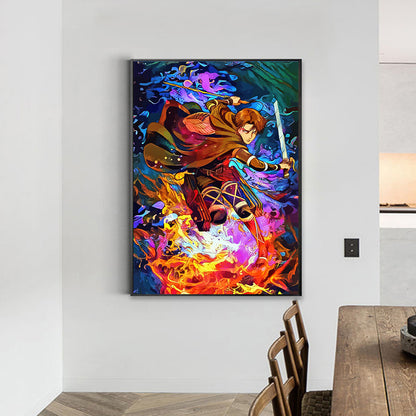 Demon Slayer Blade - Full Round Drill Diamond Painting 40*55CM