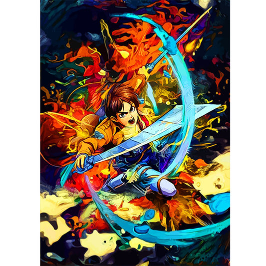 Demon Slayer Blade - Full Round Drill Diamond Painting 40*55CM