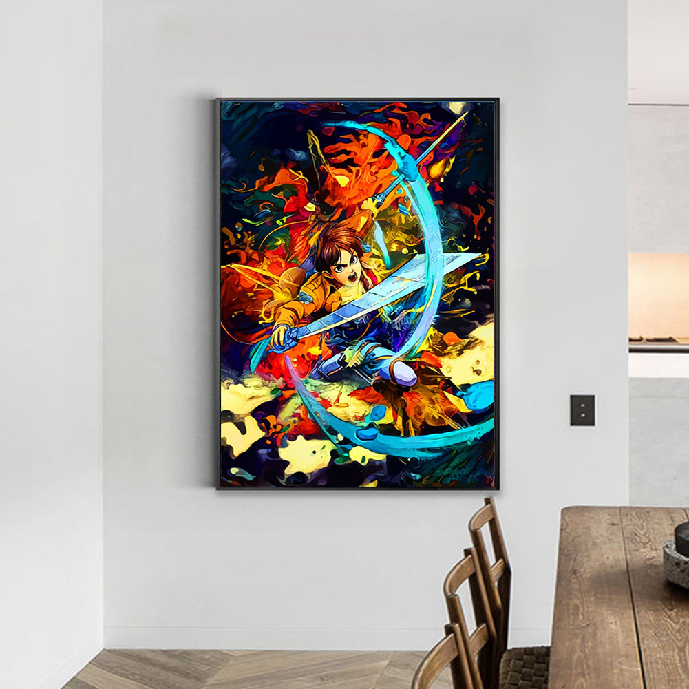 Demon Slayer Blade - Full Round Drill Diamond Painting 40*55CM