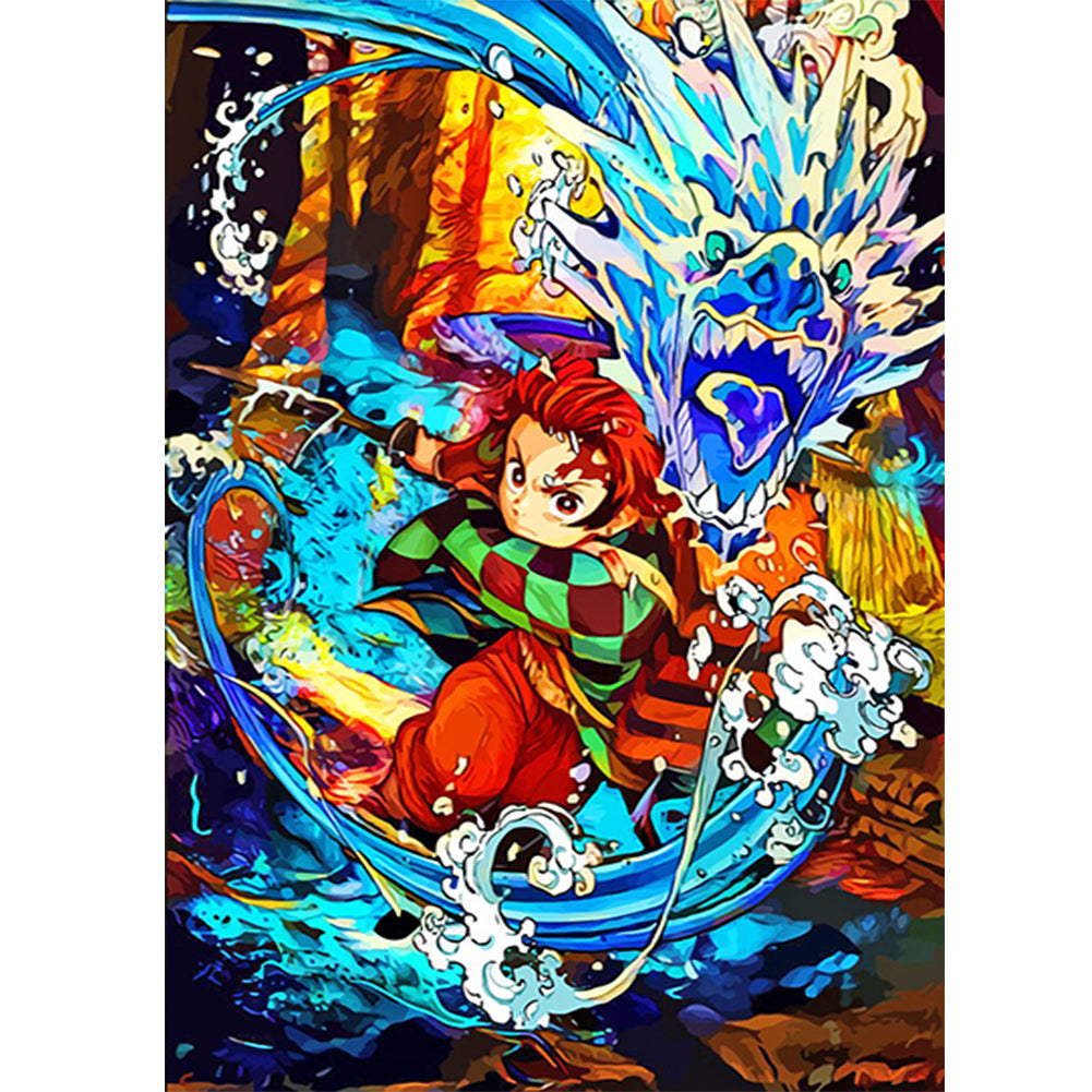 Demon Slayer Blade - Full Round Drill Diamond Painting 40*55CM