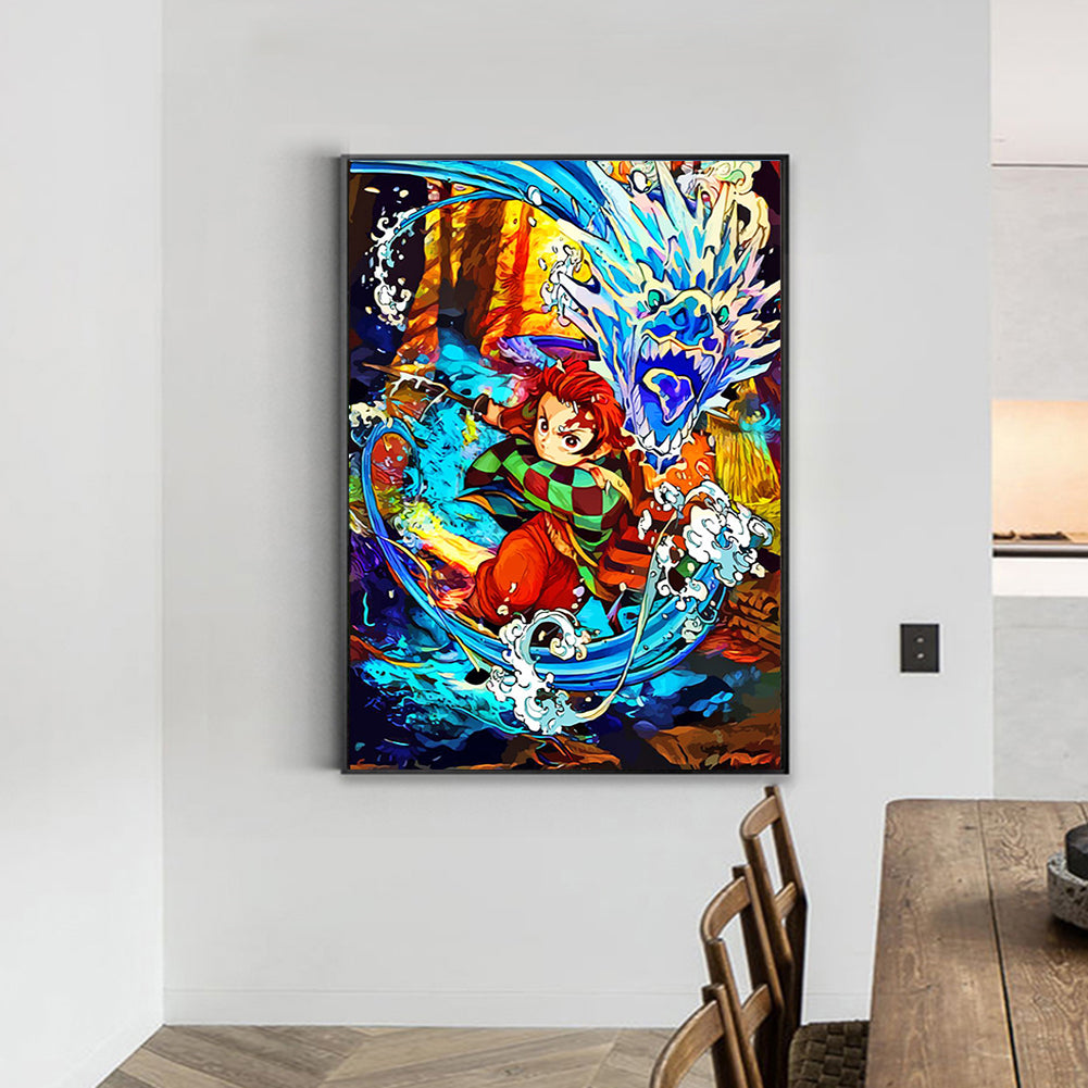 Demon Slayer Blade - Full Round Drill Diamond Painting 40*55CM