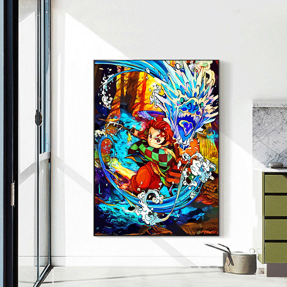 Demon Slayer Blade - Full Round Drill Diamond Painting 40*55CM