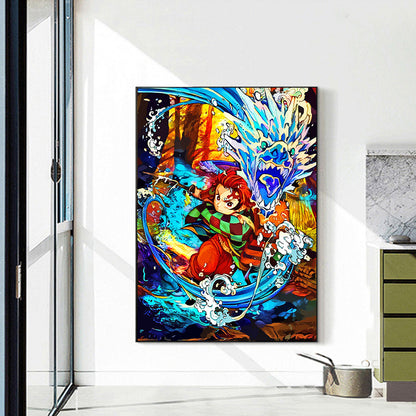 Demon Slayer Blade - Full Round Drill Diamond Painting 40*55CM