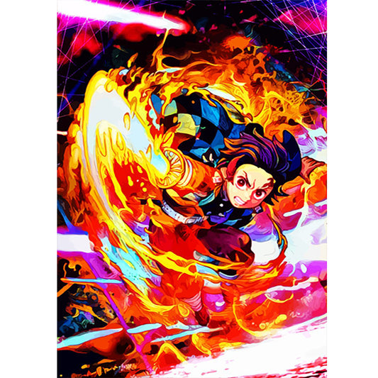 Demon Slayer Blade - Full Round Drill Diamond Painting 40*55CM