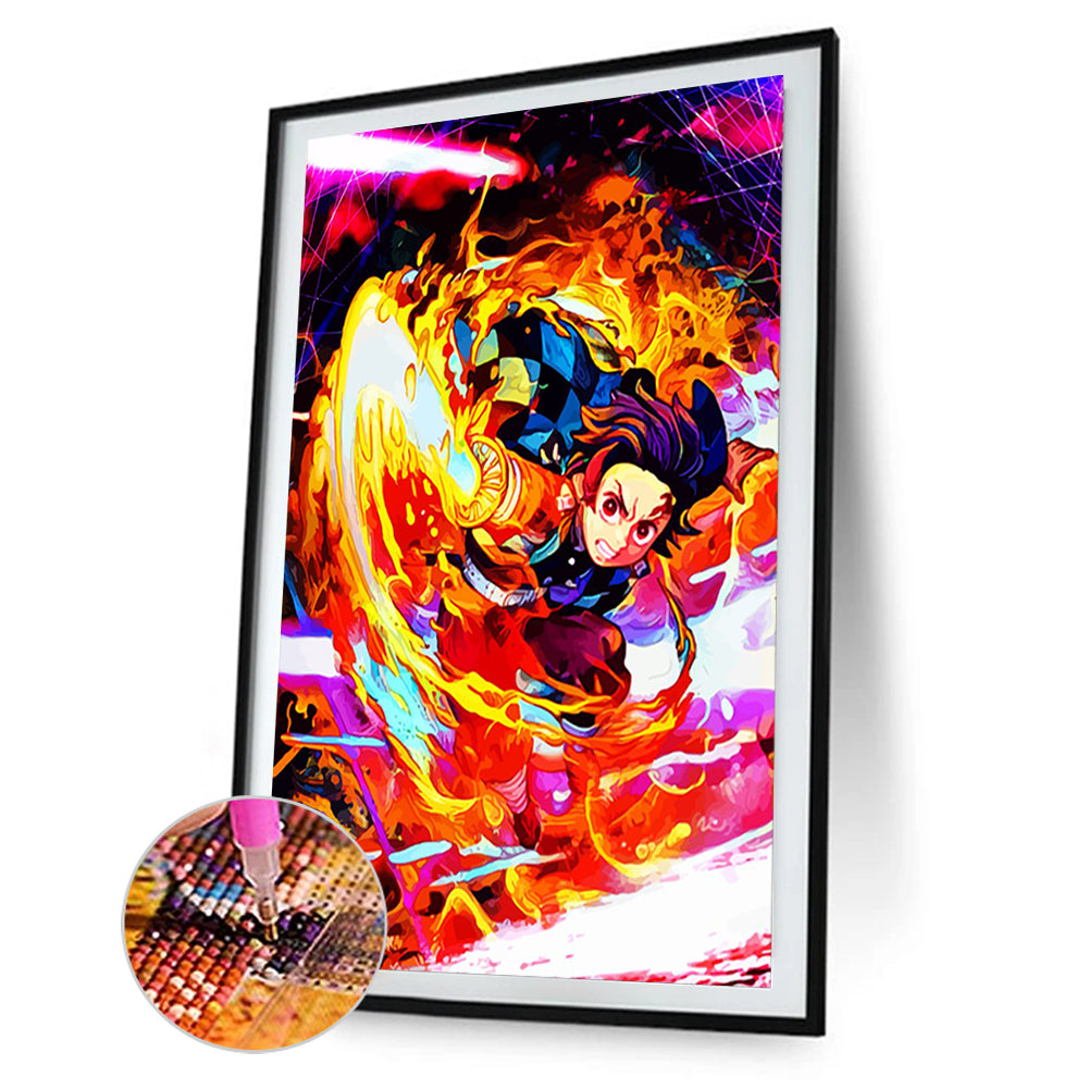 Demon Slayer Blade - Full Round Drill Diamond Painting 40*55CM