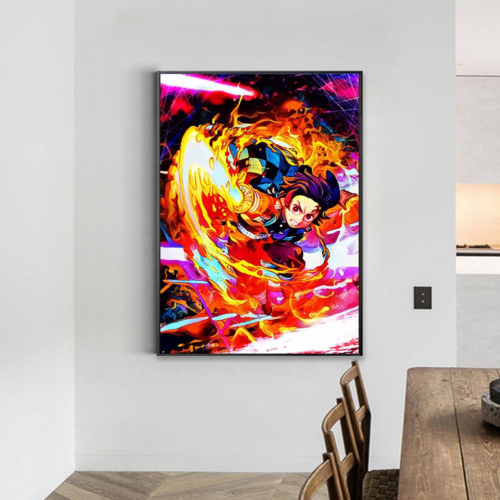 Demon Slayer Blade - Full Round Drill Diamond Painting 40*55CM