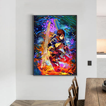 Demon Slayer Blade - Full Round Drill Diamond Painting 40*55CM