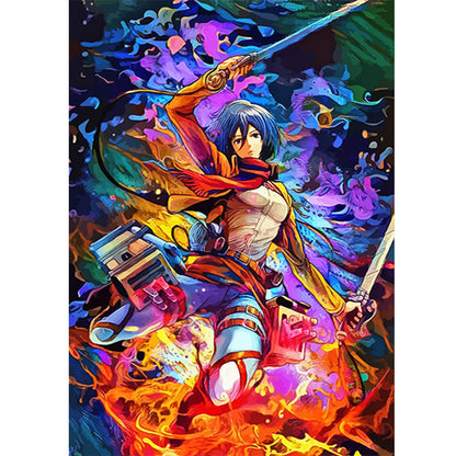 Demon Slayer Blade - Full Round Drill Diamond Painting 40*55CM