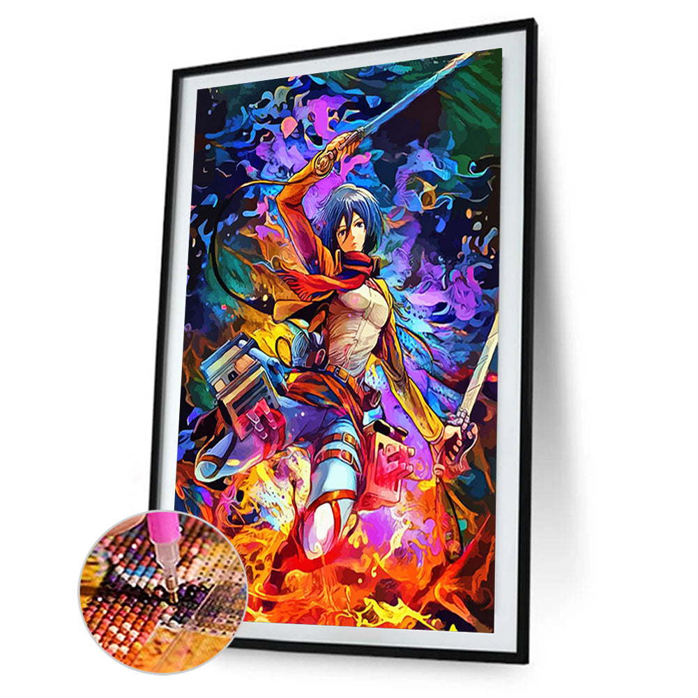Demon Slayer Blade - Full Round Drill Diamond Painting 40*55CM