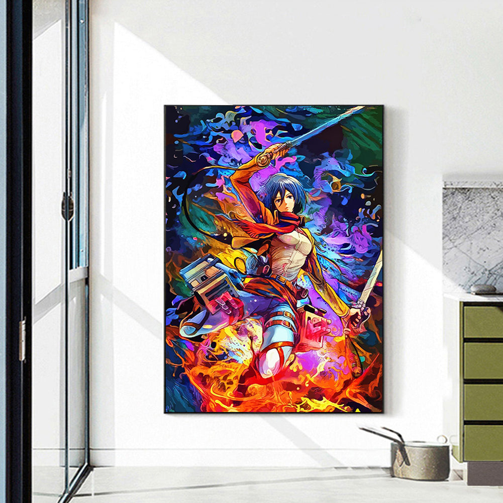 Demon Slayer Blade - Full Round Drill Diamond Painting 40*55CM