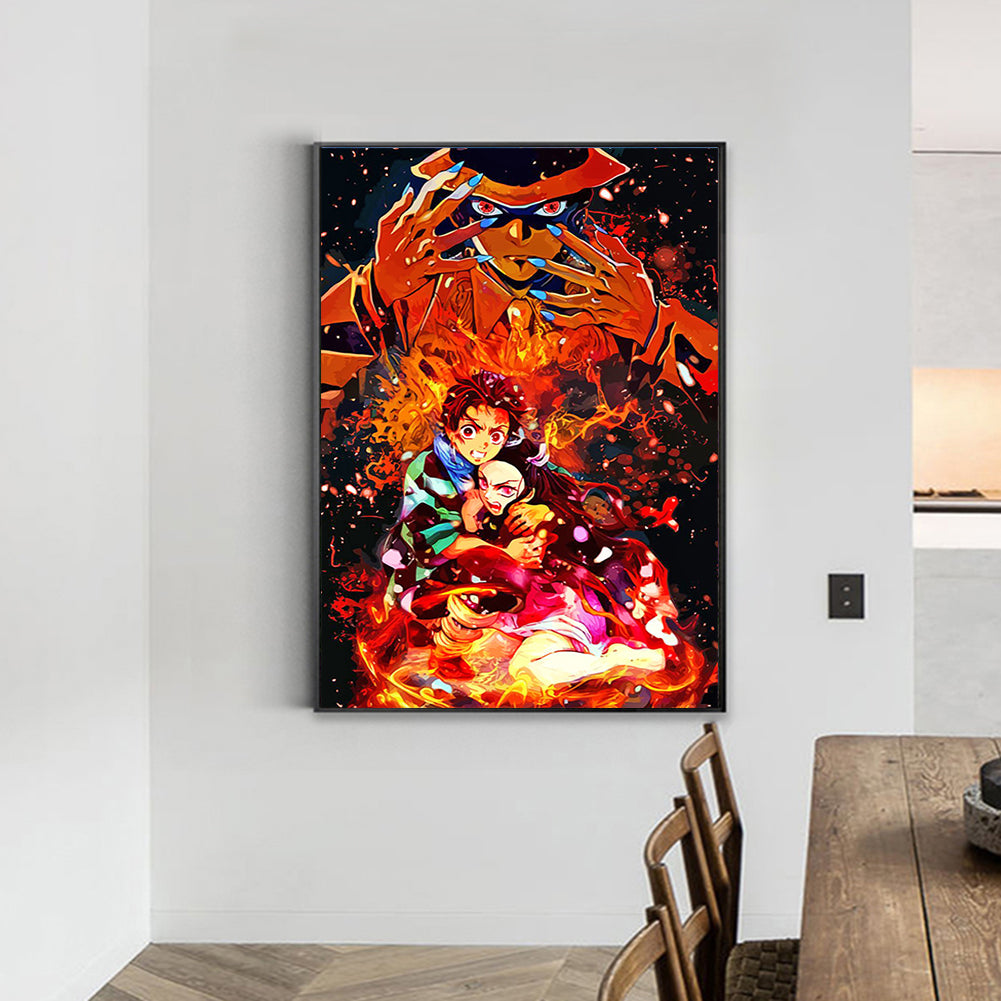 Demon Slayer Blade - Full Round Drill Diamond Painting 40*55CM
