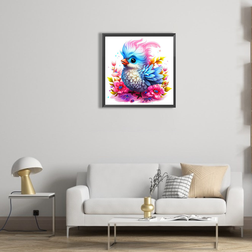 Personality Birds And Flowers - Full Round Drill Diamond Painting 30*30CM