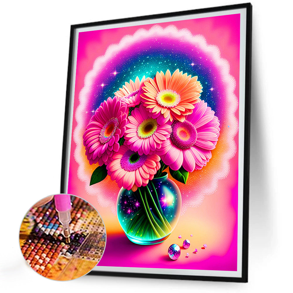 Daisy - Full Round Drill Diamond Painting 30*40CM