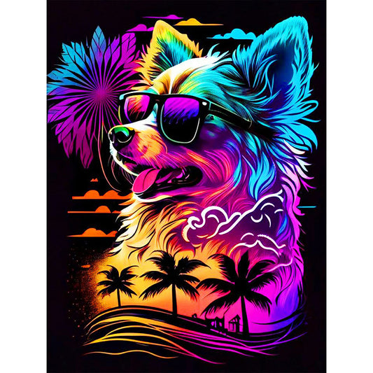 Dog - Full Round Drill Diamond Painting 30*40CM