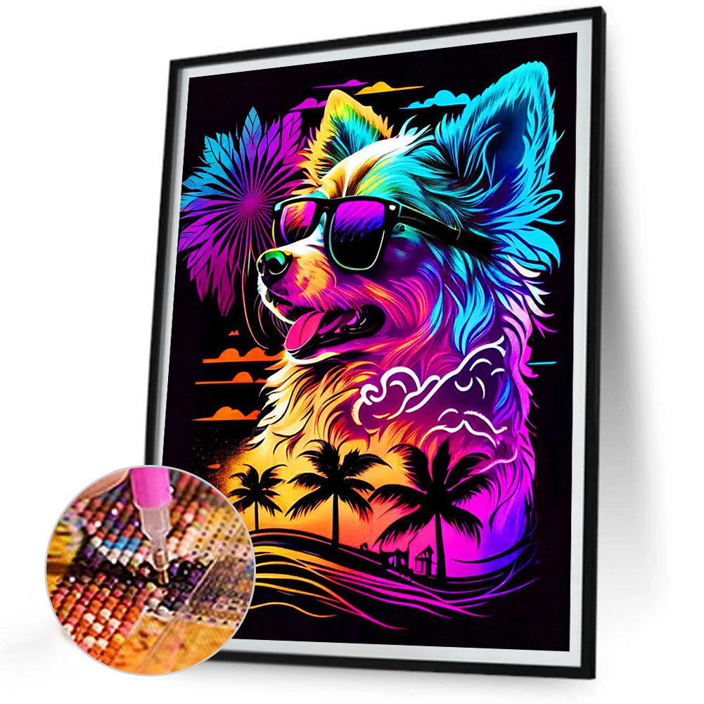 Dog - Full Round Drill Diamond Painting 30*40CM