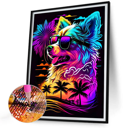 Dog - Full Round Drill Diamond Painting 30*40CM