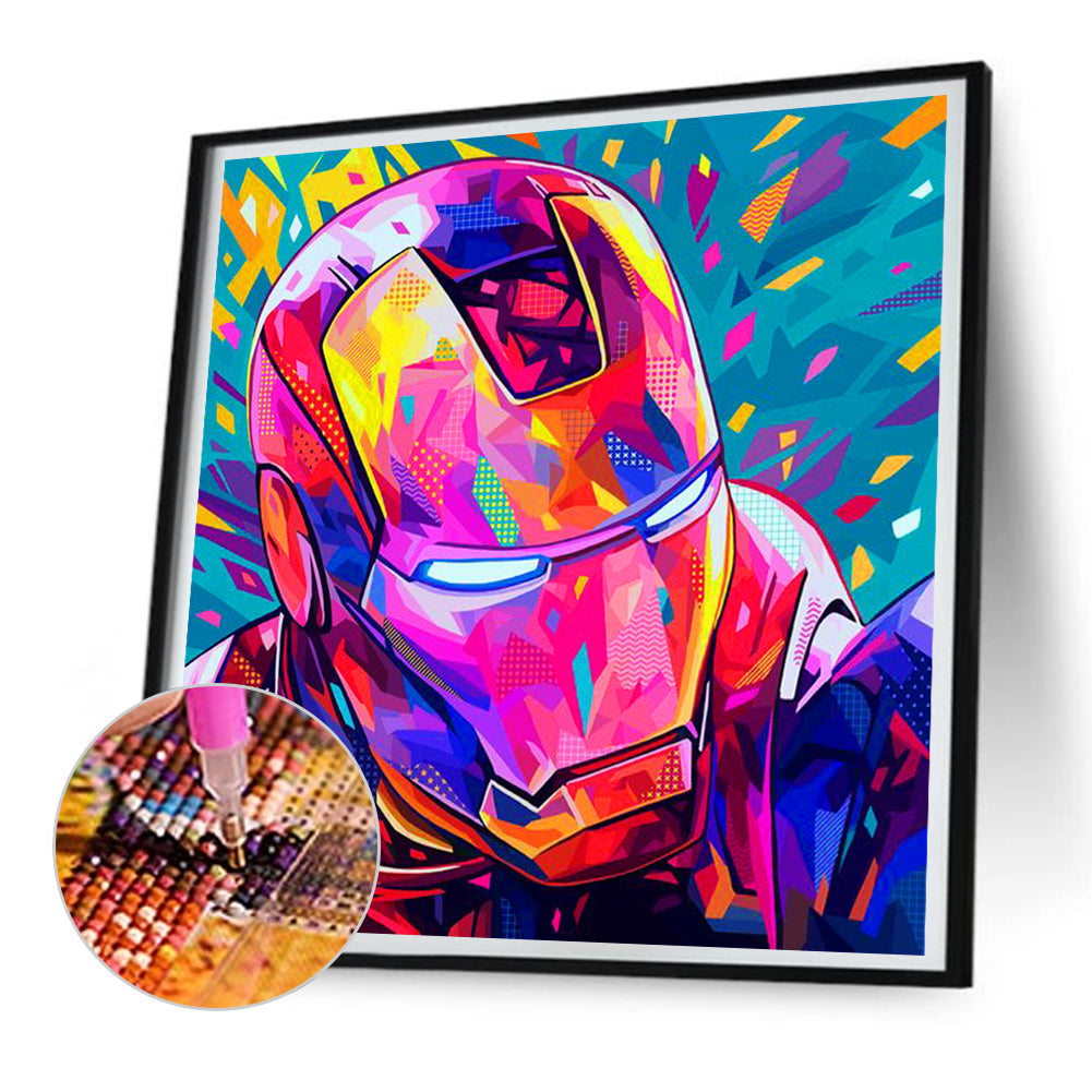 Iron Man - Full Round Drill Diamond Painting 30*30CM